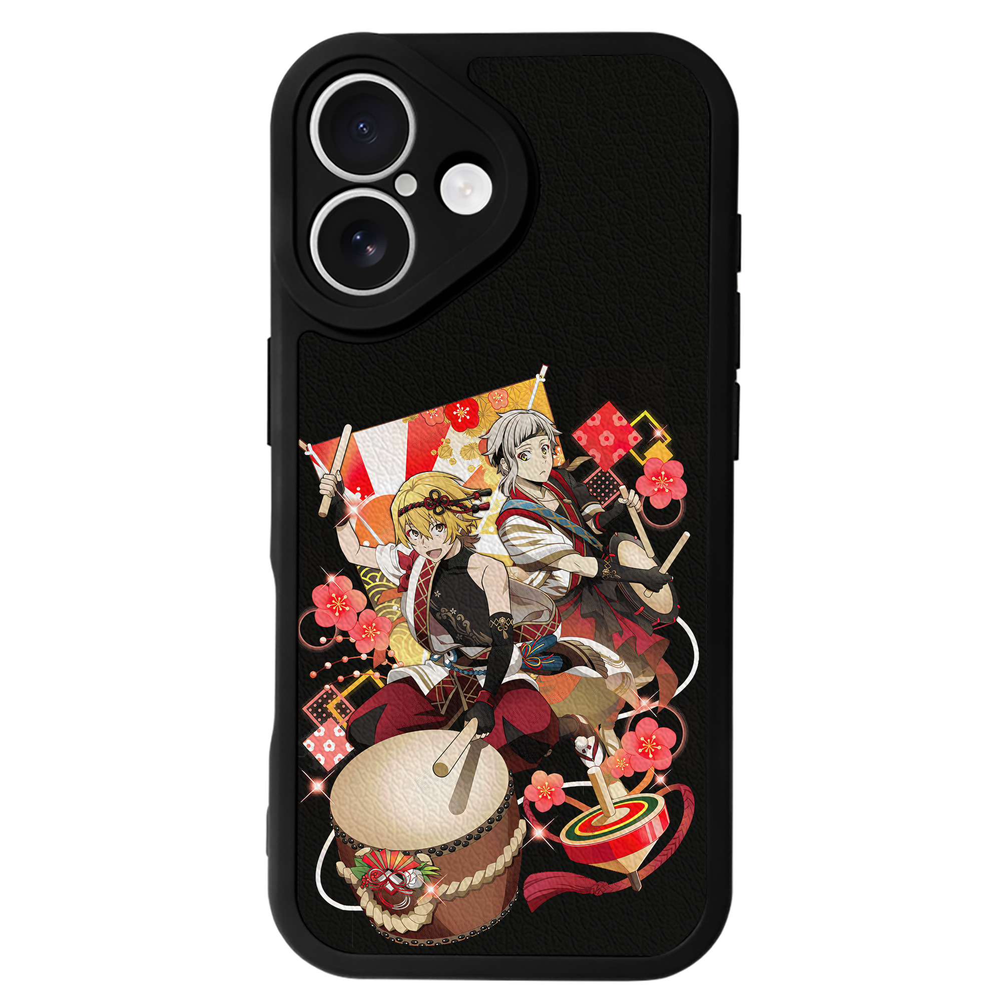 （画像用） 文豪ストレイドッグス Bungo Stray Dogs 【iPhone 16シリーズ対応】シリコンスマホケース（レザー調） 材質：シリコン
